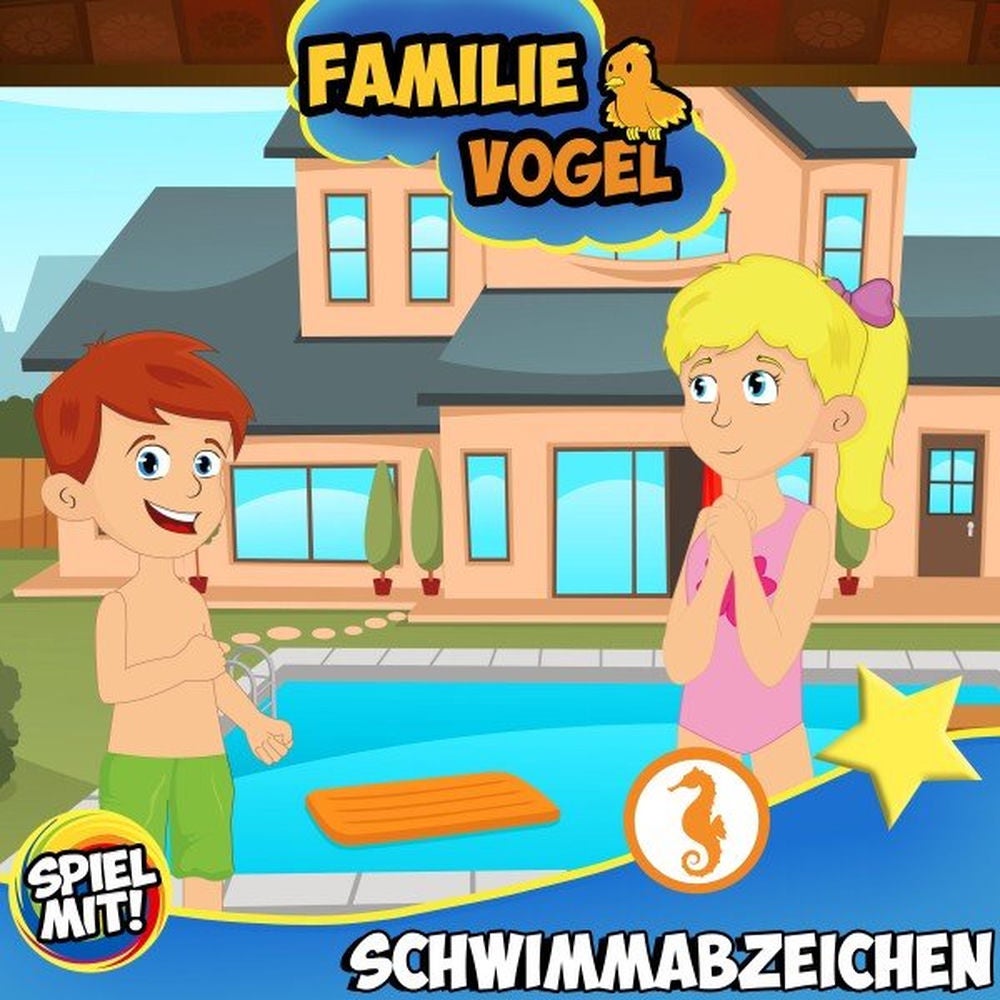 Familie Vogel macht Schwimmabzeichen