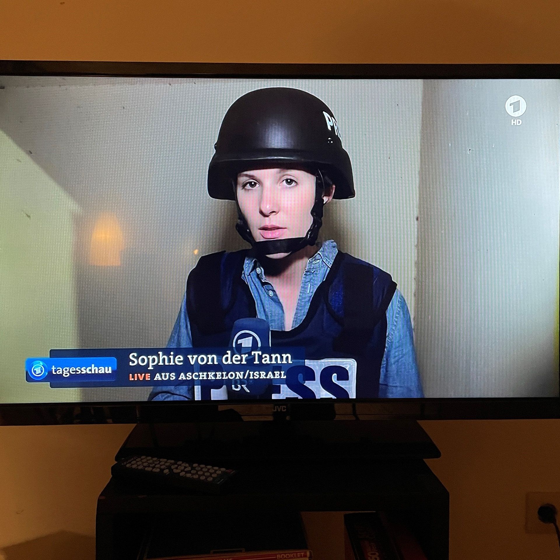 Vielen Dank nach Tel Aviv – Sophie von der Tann auf meinem Bildschirm
