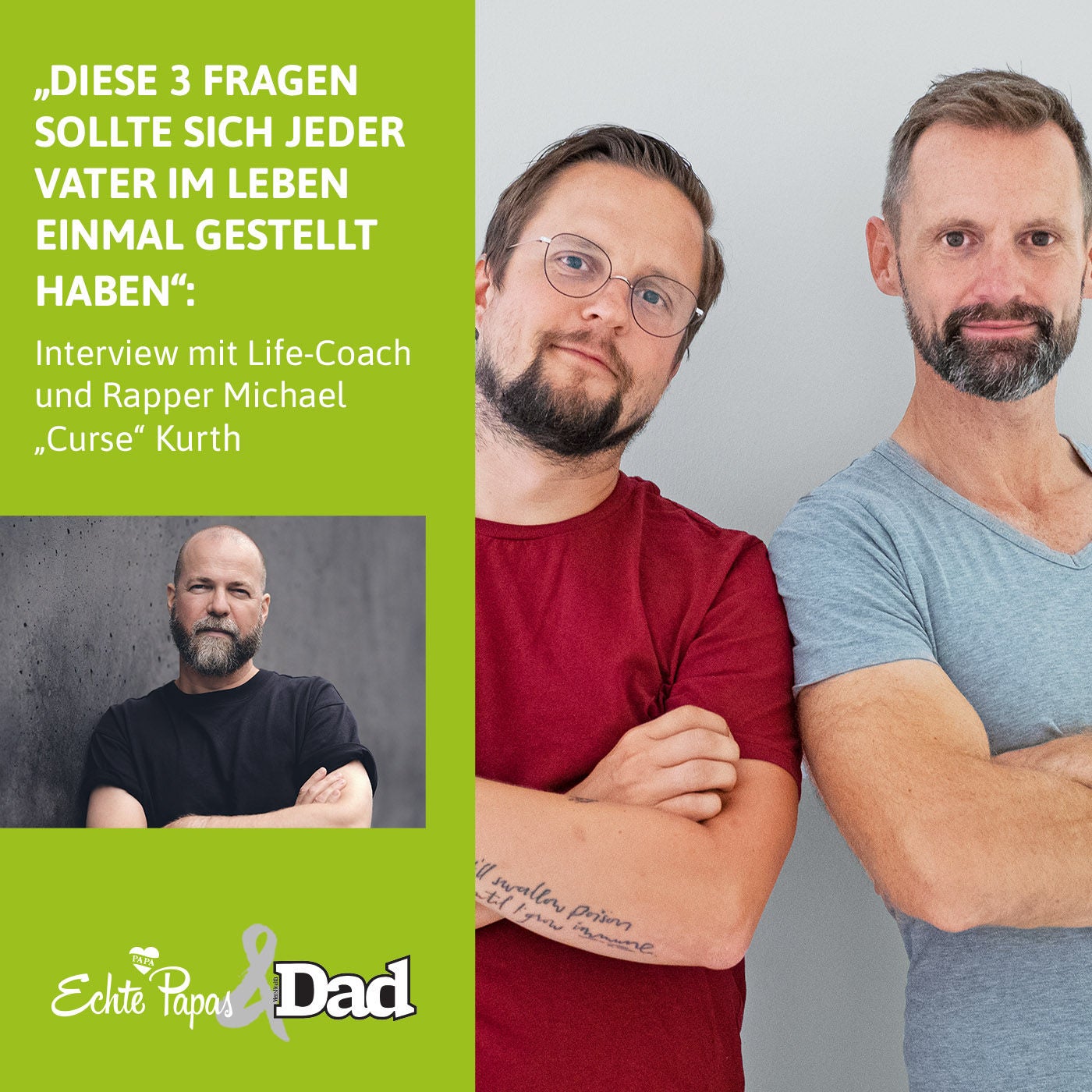 „Diese 3 Fragen sollte sich jeder Vater im Leben einmal gestellt haben“: Interview mit Life-Coach und Rapper Curse