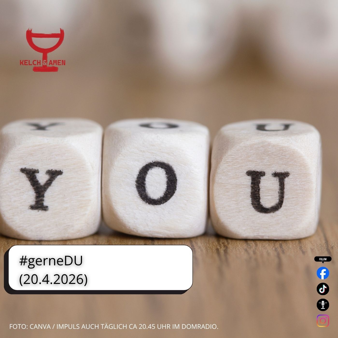 #gerneDU // 20.4.2026