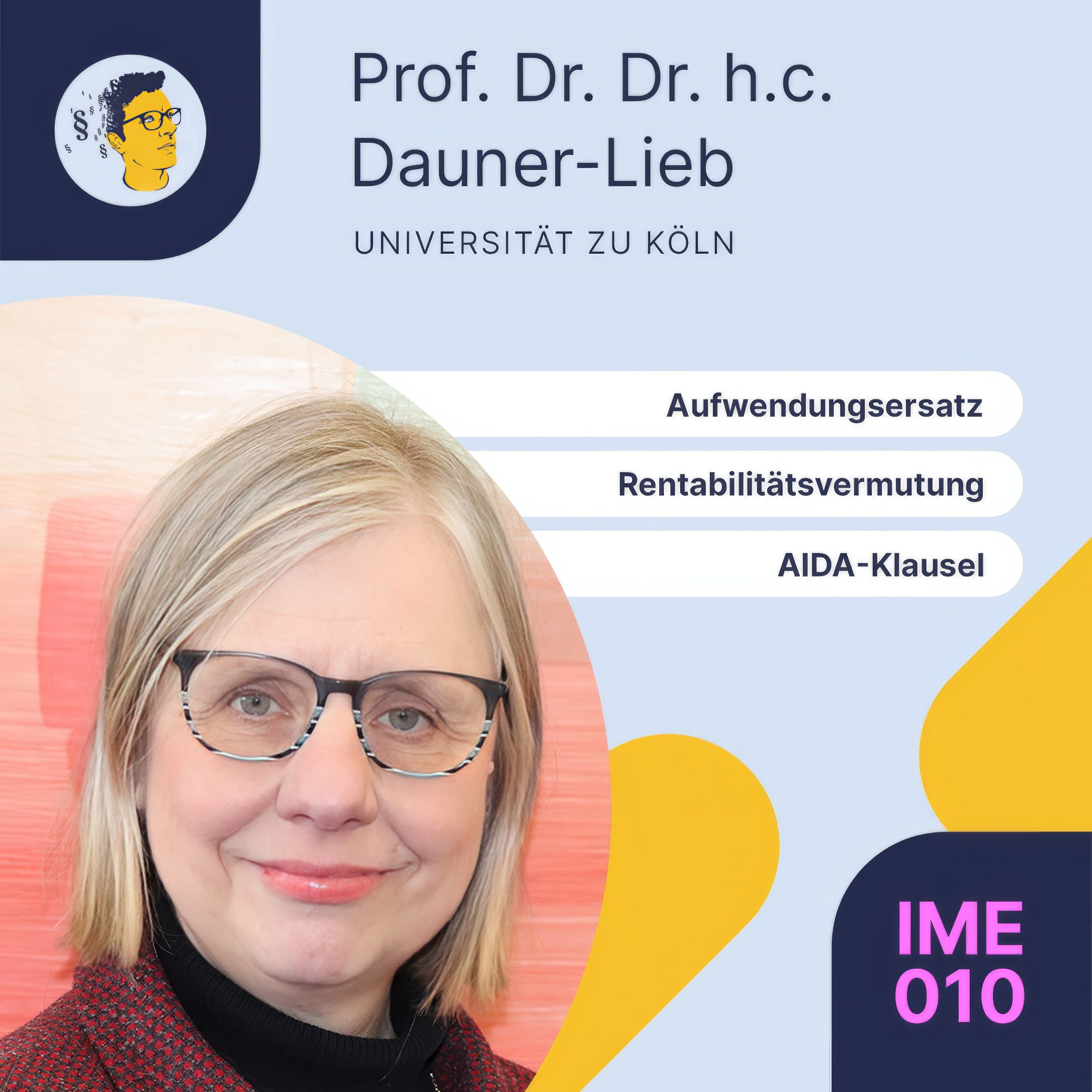 IME010: Aufwendungsersatz nach § 284 BGB, Abgrenzung zum Schadensersatz, Rentabilitätsvermutung, AIDA-Klausel