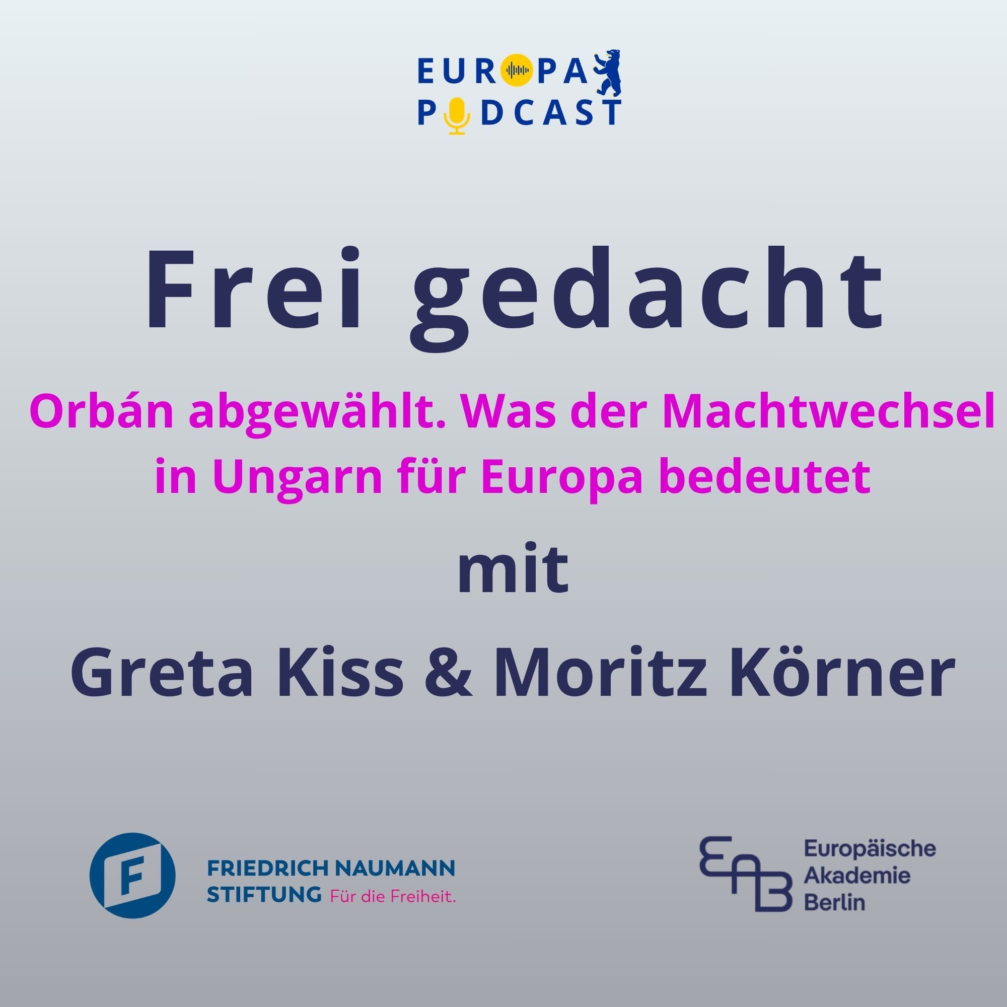 Frei gedacht: Orbán abgewählt. Was der Machtwechsel in Ungarn für Europa bedeutet