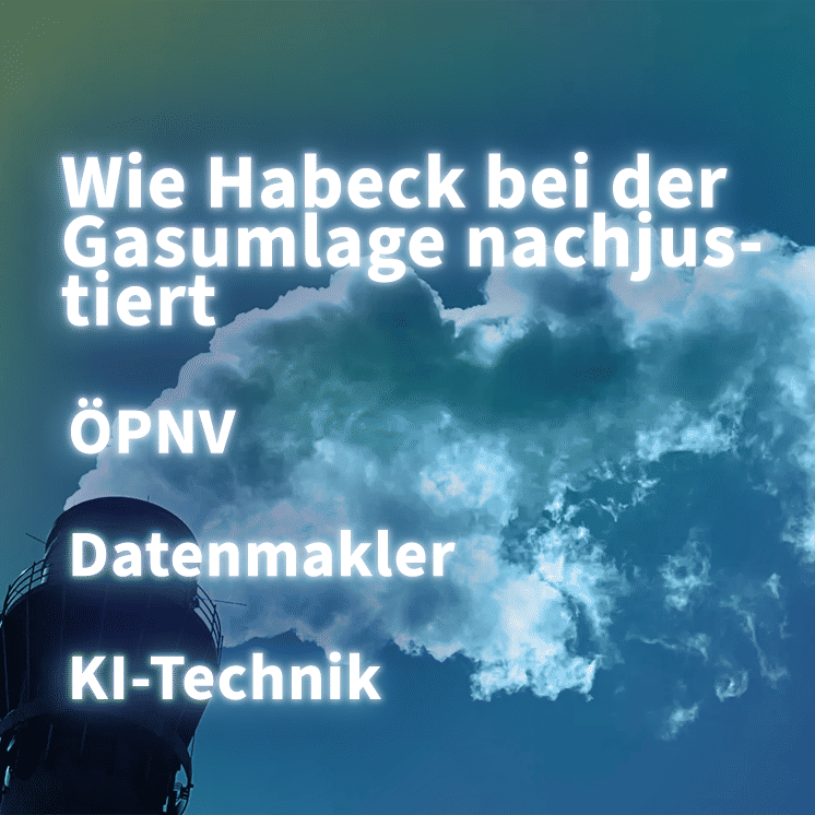 Gasumlage, ÖPNV, Datenmakler, KI-Technik | Kurz informiert vom 30.08.2022 by heise online