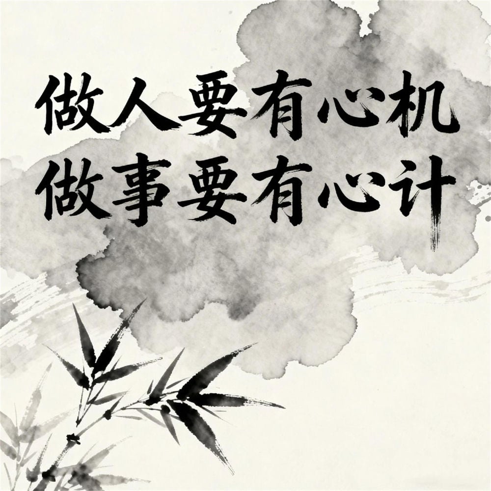 做人要有心机做事要有心计