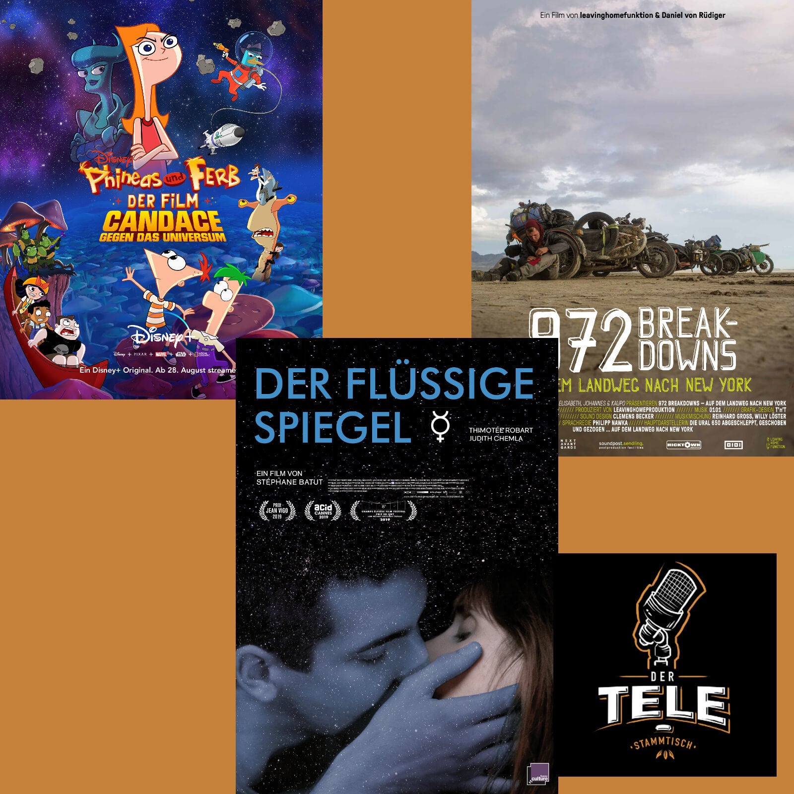 "Phineas und Ferb - Der Film", "Der flüssige Spiegel" und "972 Breakdowns"