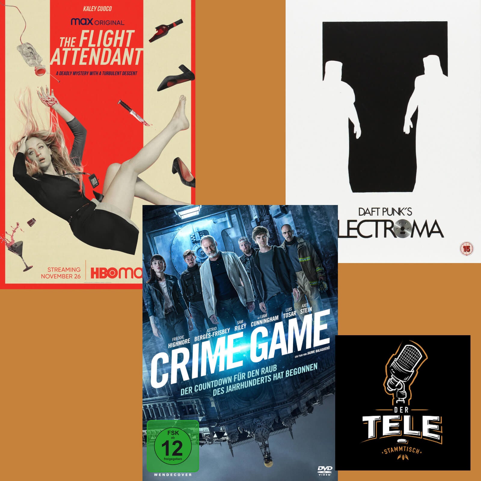 "The Flight Attendant", "Crime Game" und "Electroma"