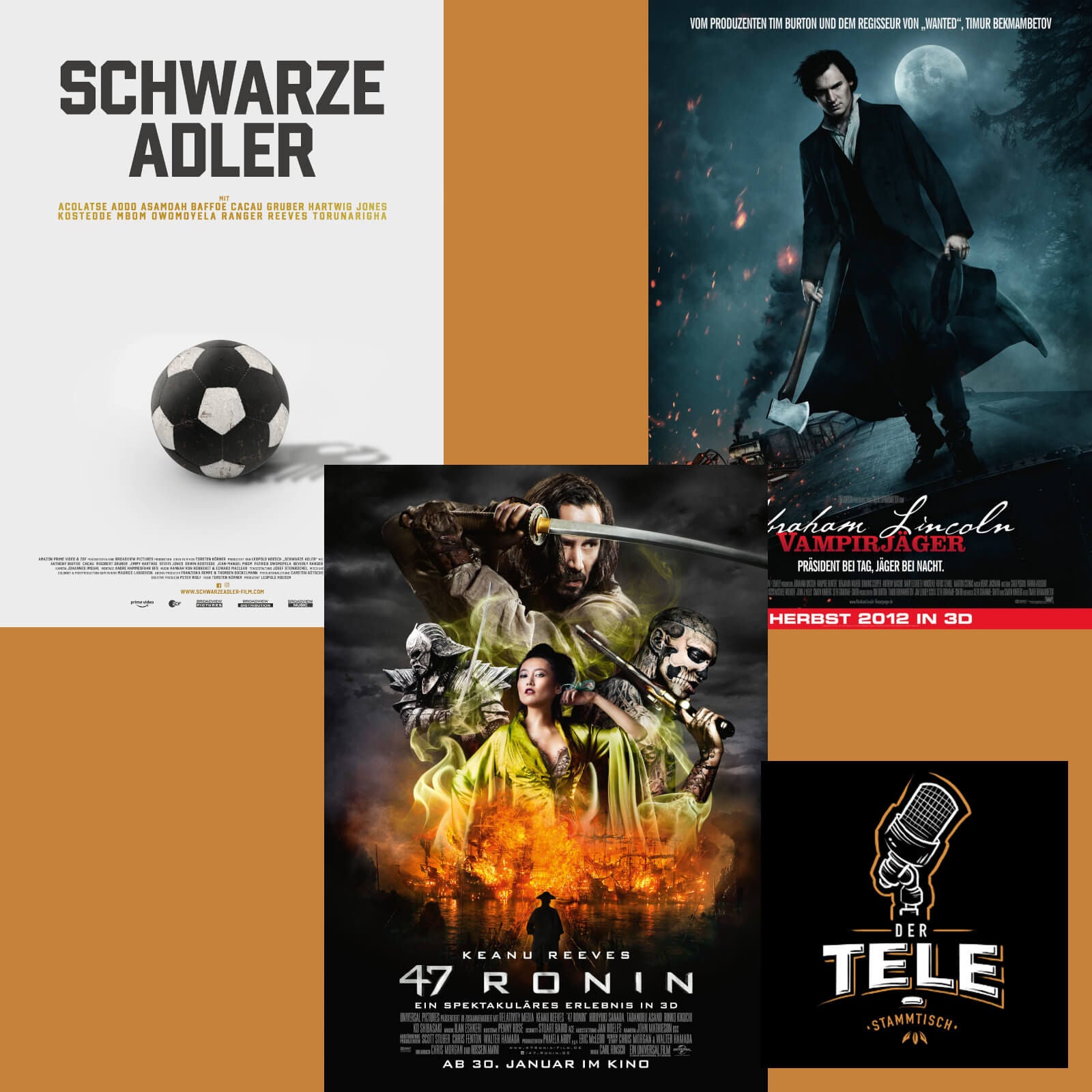 "Schwarze Adler", "47 Ronin" und "Abraham Lincoln Vampirjäger"