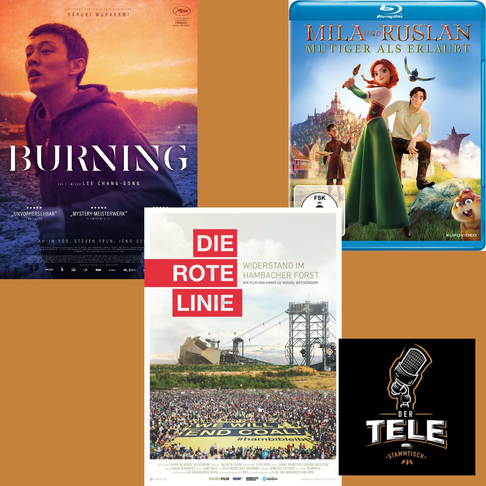 Reviews - "Burning", "Die Rote Linie" und "Mila und Ruslan"