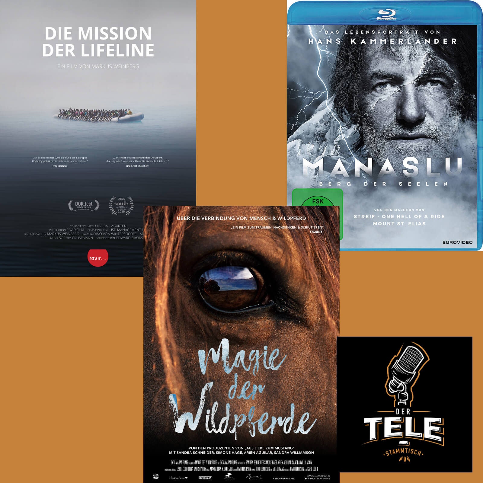 Reviews - "Die Mission der Lifeline", "Magie Der Wildpferde" und "Manaslu"