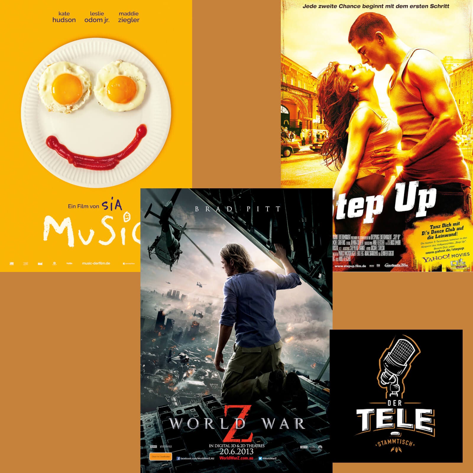 "Music", "World War Z" und "Step up"