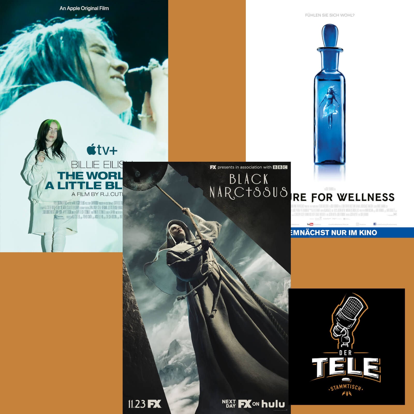"Billie Eilish - The World's A Little Blurry", "Black Narcissus" und "A Cure For Wellness"