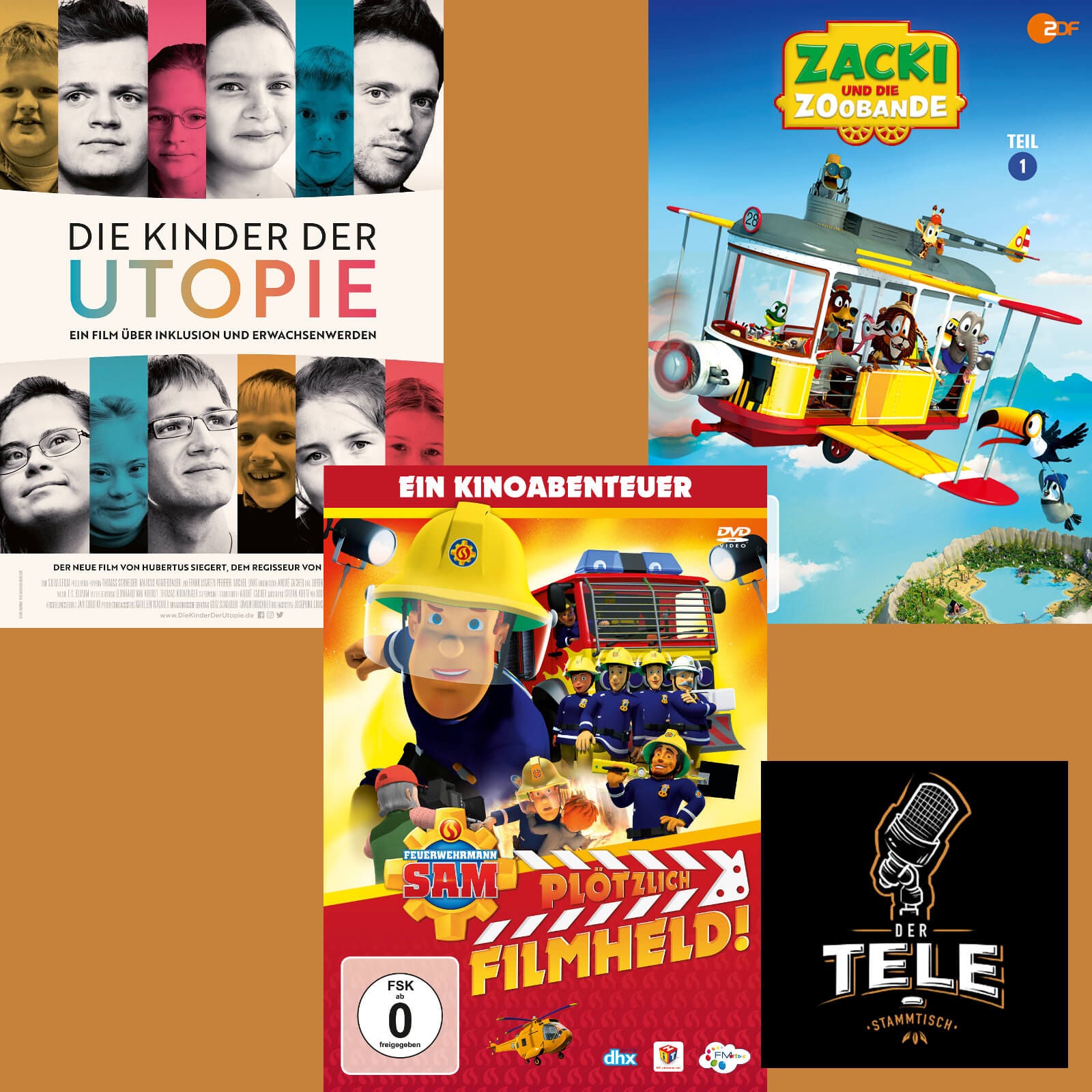 Reviews - "Die Kinder Der Utopie", "Feuerwehrmann Sam 3" und "Zacki und die Zoobande"