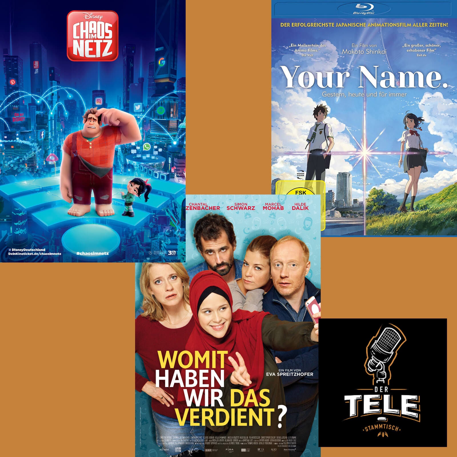 Filmkritiken - "Chaos im Netz", "Womit Haben Wir Das Verdient?" und "Your Name"