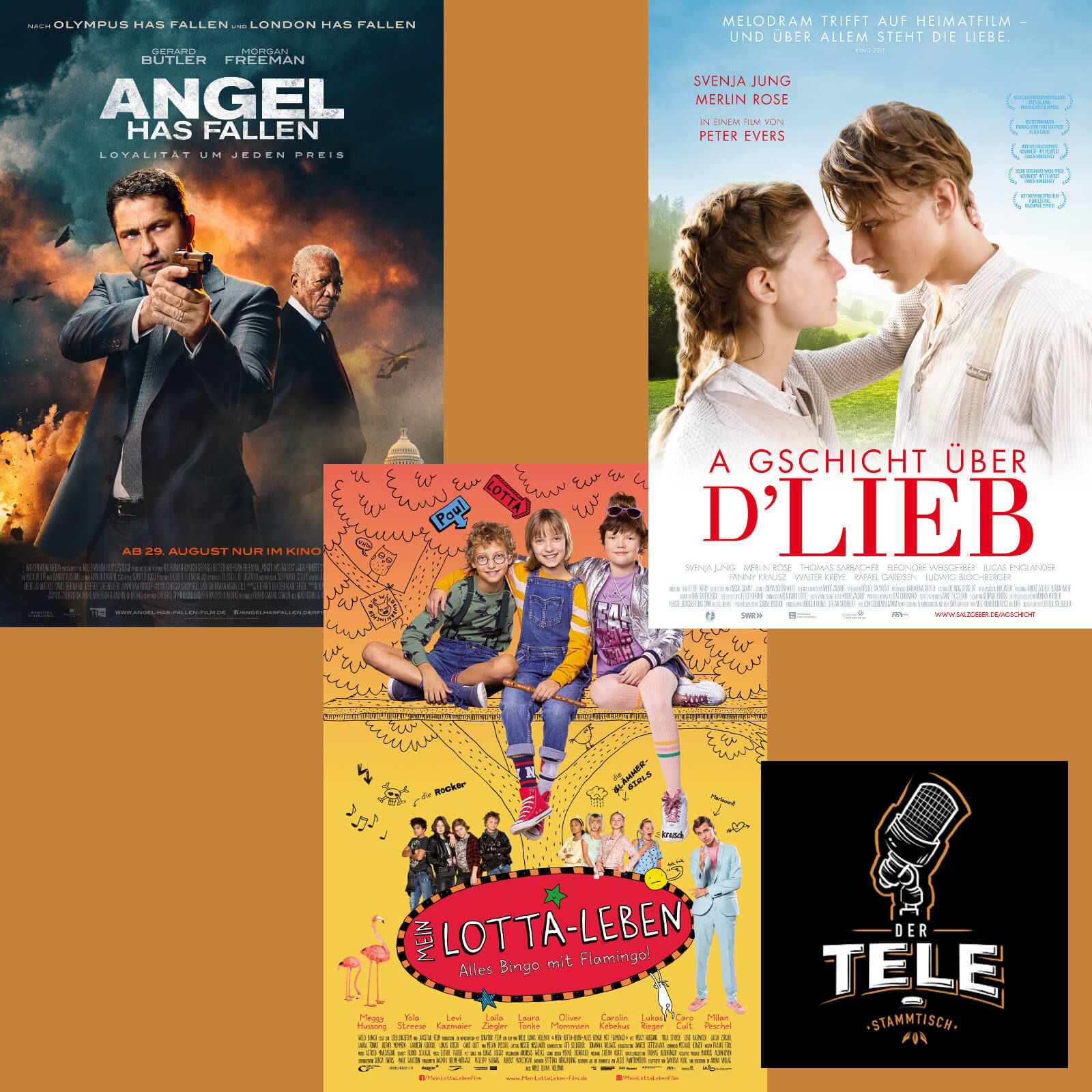 Reviews - "Angel Has Fallen", "Mein Lotta-Leben" und "A Gschicht über D'Lieb"