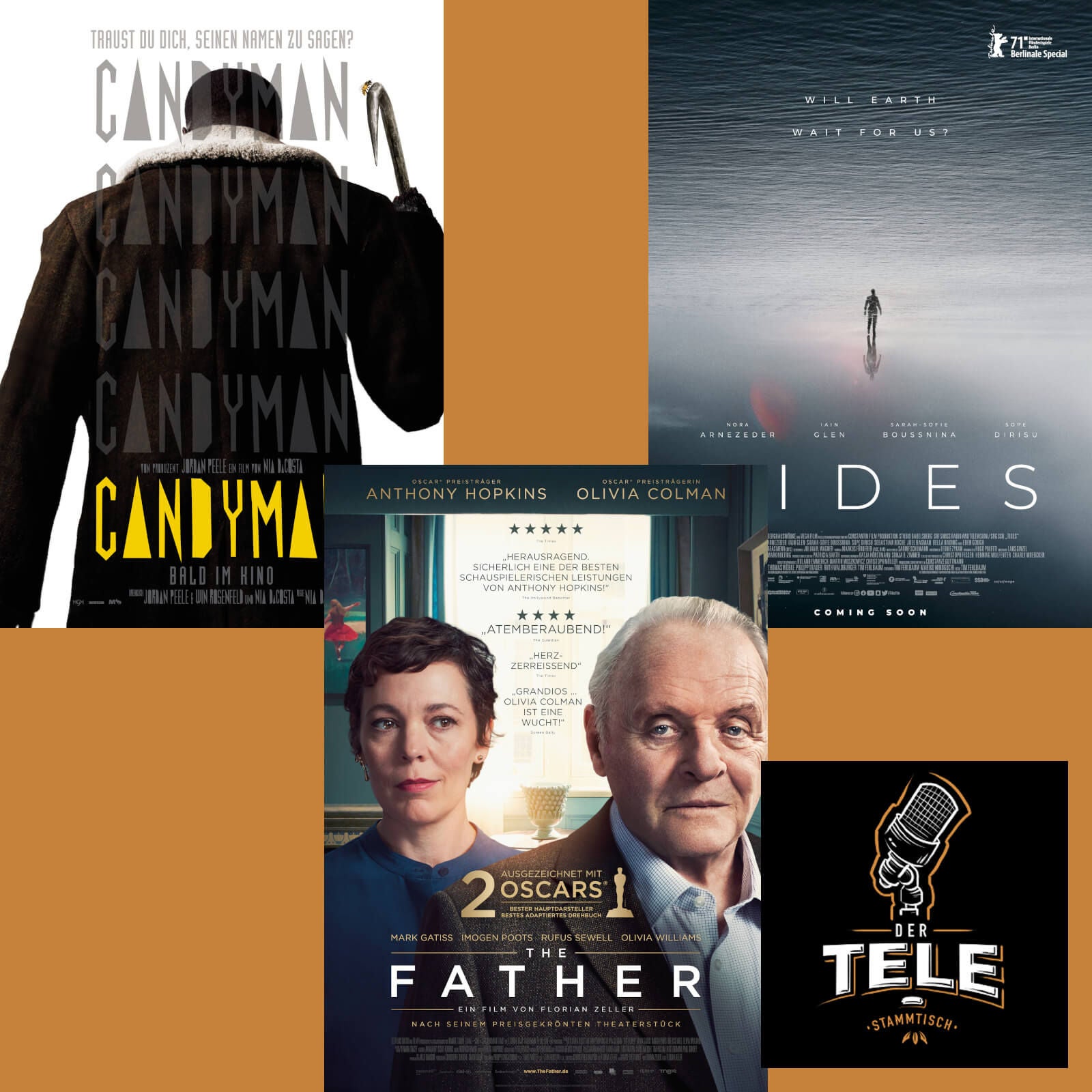 "Candyman", "The Father" und "Tides"