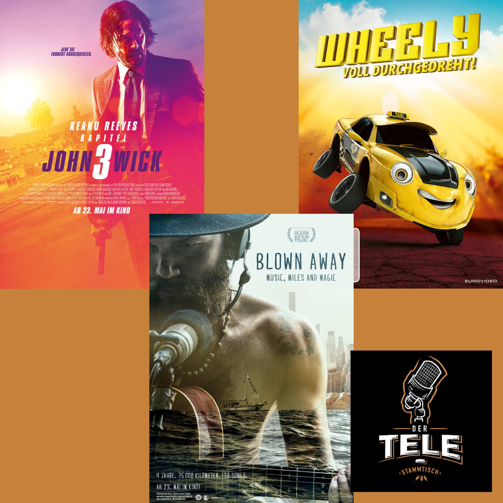 Reviews - "John Wick 3", "Blown Away" und "Wheely"