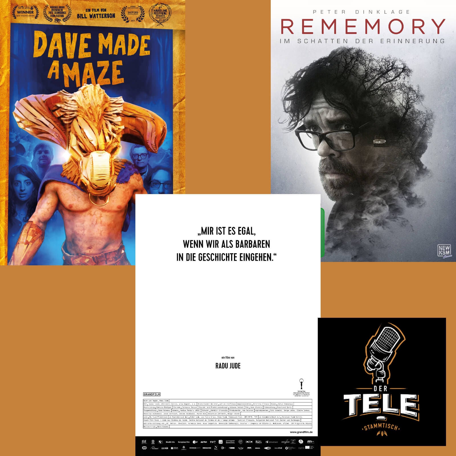 Reviews - "Dave Made A Maze", "Mir Ist Es Egal, Wenn Wir Als Barbaren In Die Geschichte Eingehen" und "Rememory"