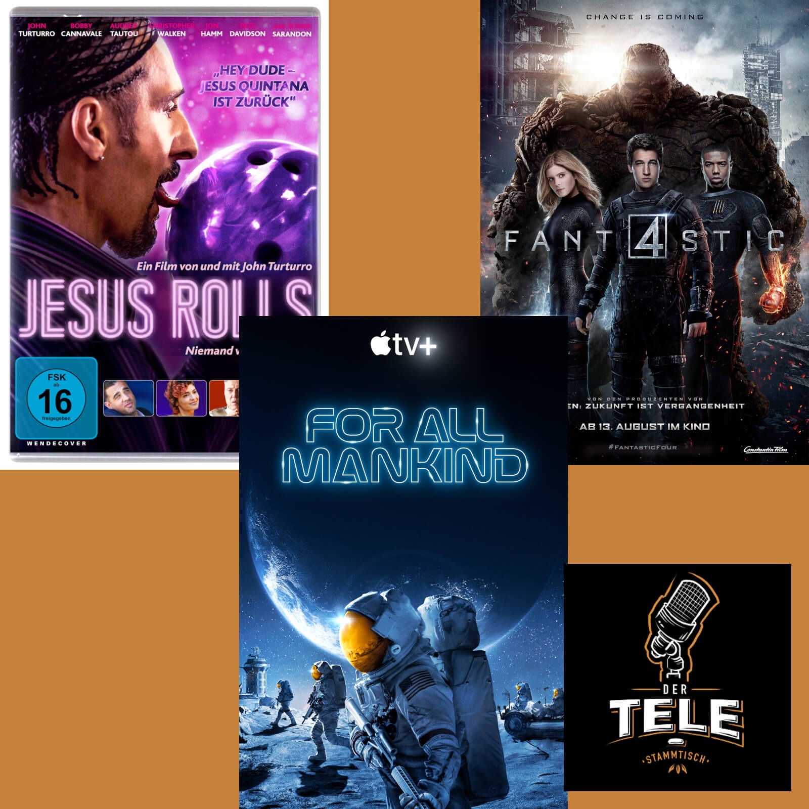 "Jesus Rolls - Niemand verarscht Jesus", "For all Mankind" & "Fantastic Four"