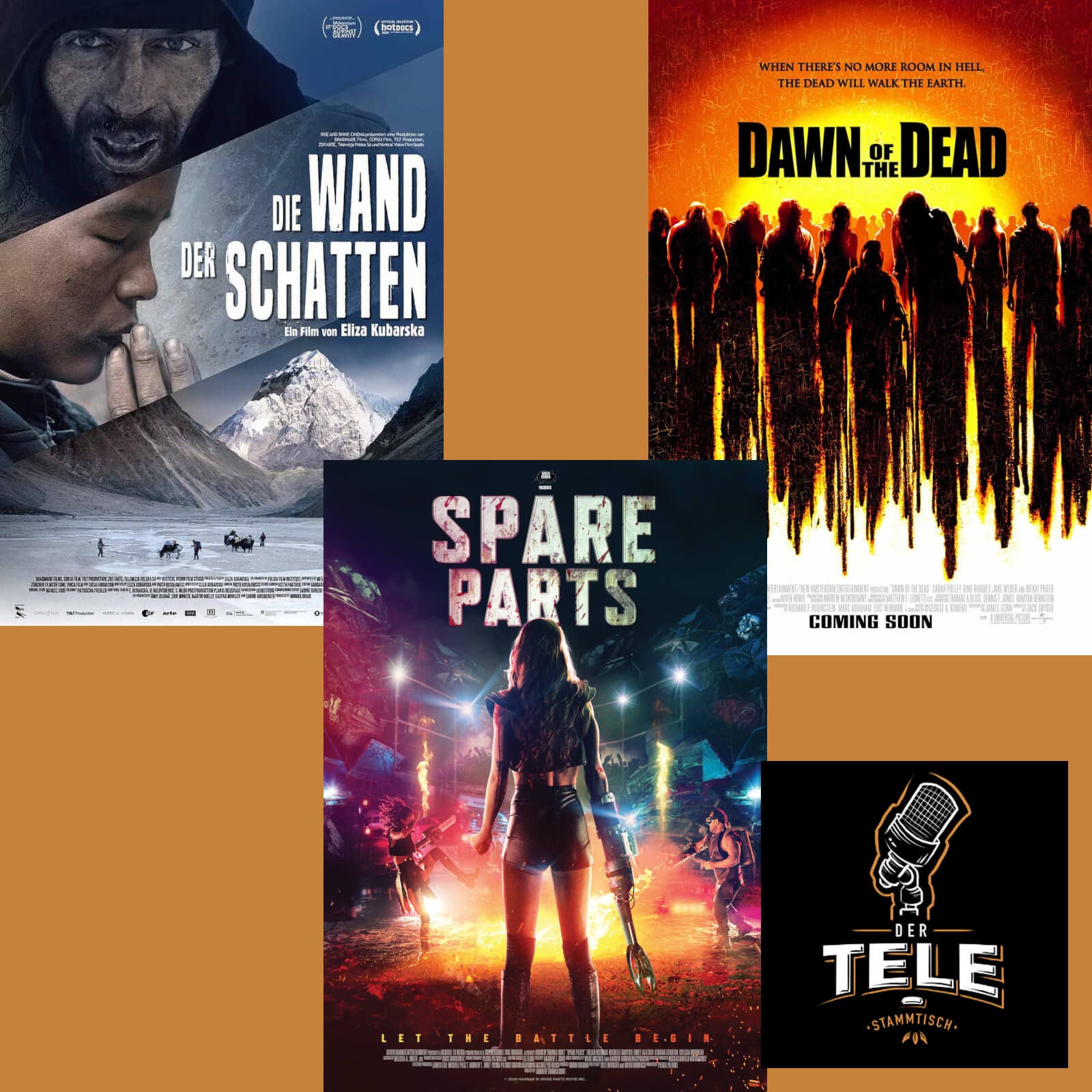 "Die Wand der Schatten", "Spare Parts" und "Dawn of the Dead"