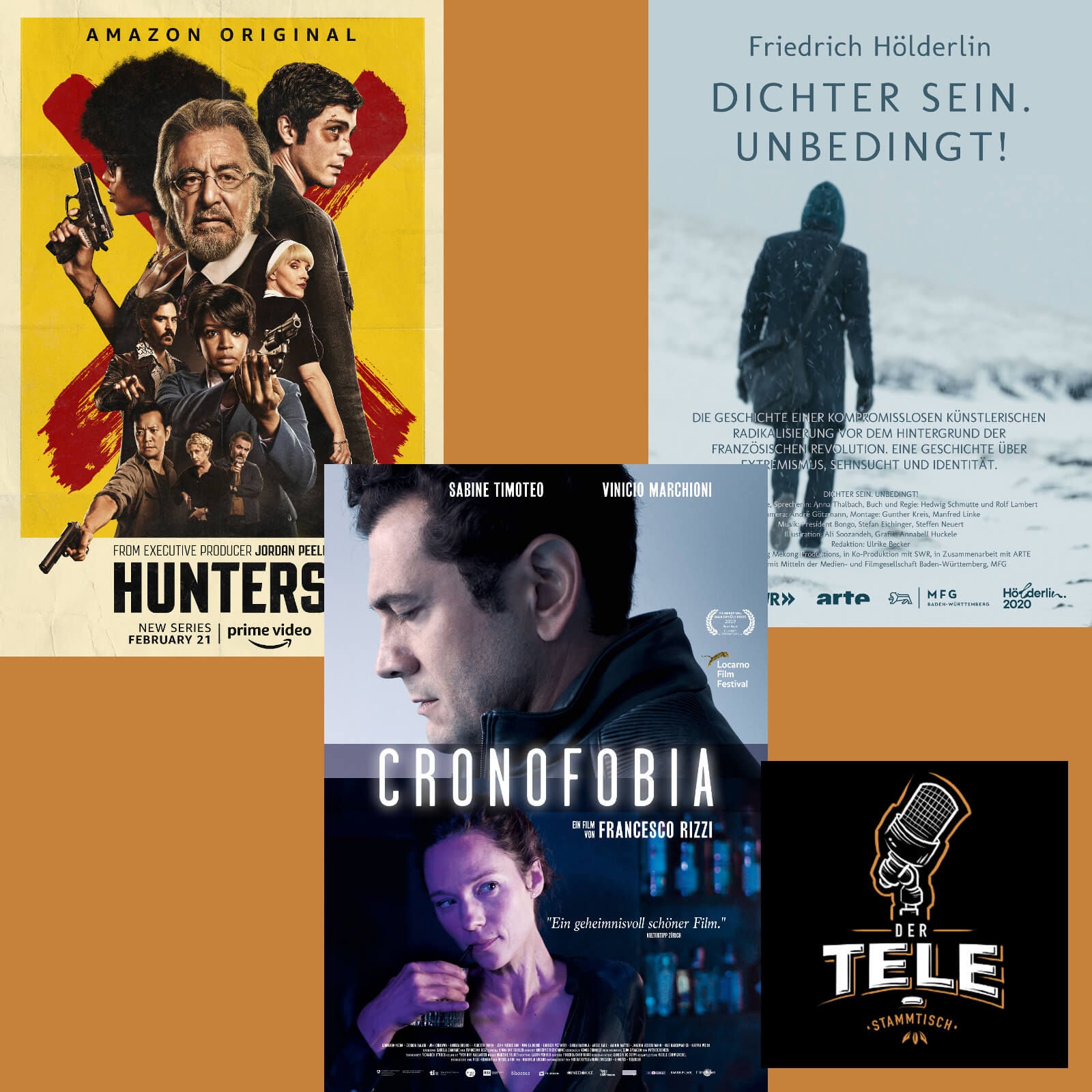 "Hunters", "Cronofobia" und "Friedrich Hölderlin - Dichter sein. Unbedingt!"
