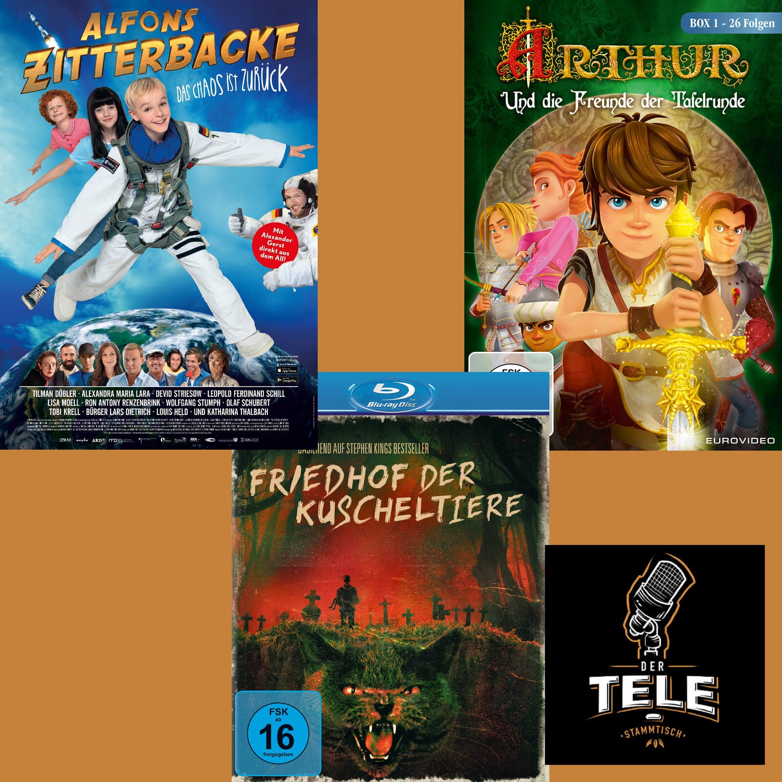 Reviews - "Alfons Zitterbacke", "Friedhof der Kuscheltiere (Remastered)" und "Arthur Und Die Freunde Der Tafelrunde (Staffel 1)"