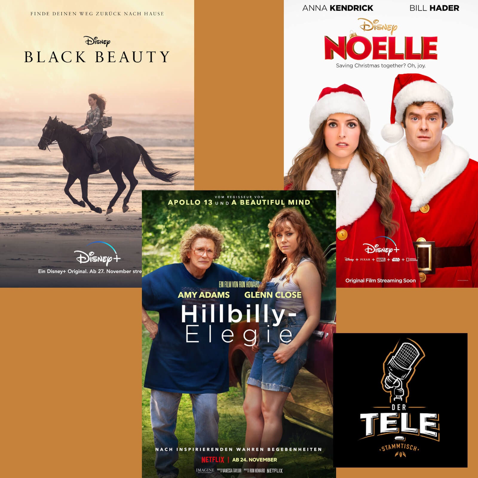 "Black Beauty", "Hillbilly Elegy" und "Noelle"