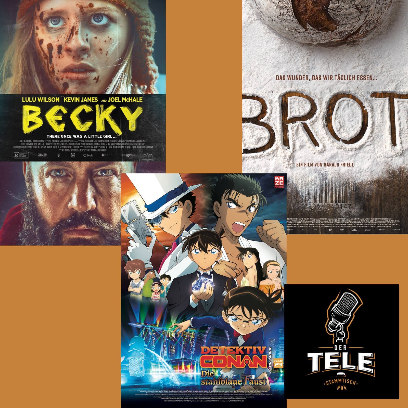 "Becky", "Detektiv Conan: Die Stahlblaue Faust" und "Brot"