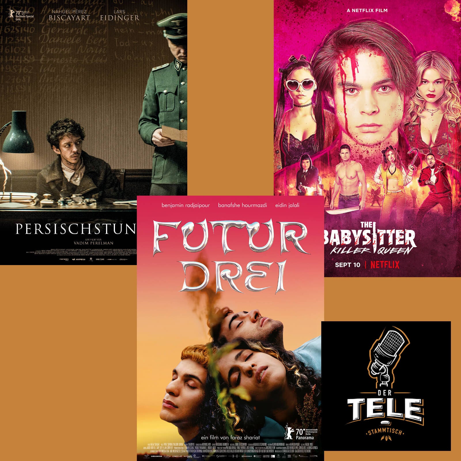 "Persischstunden", "Futur Drei" und "Babysitter Killer Queen"