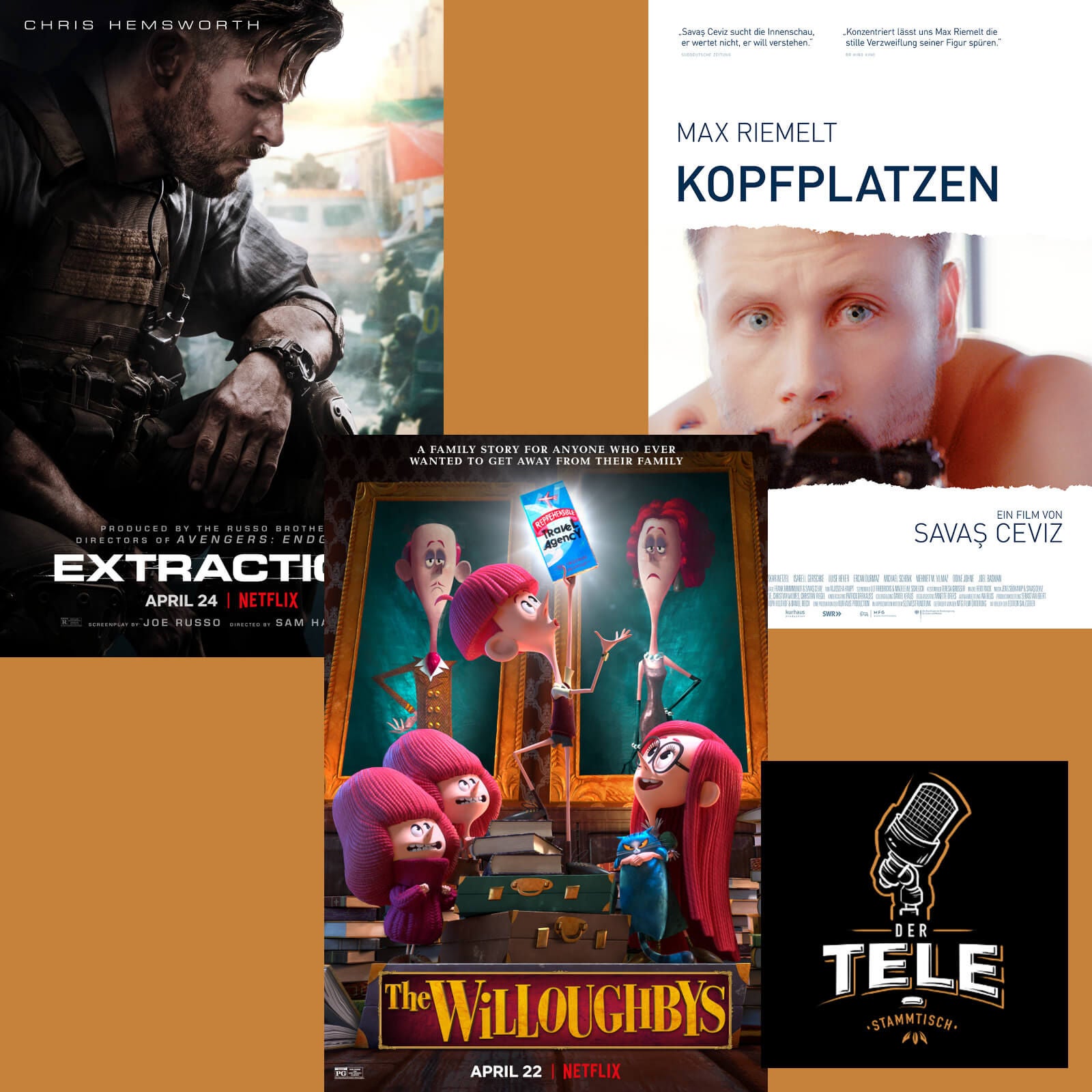 "Tyler Rake: Extraction", "Familie Willoughby" und "Kopfplatzen"