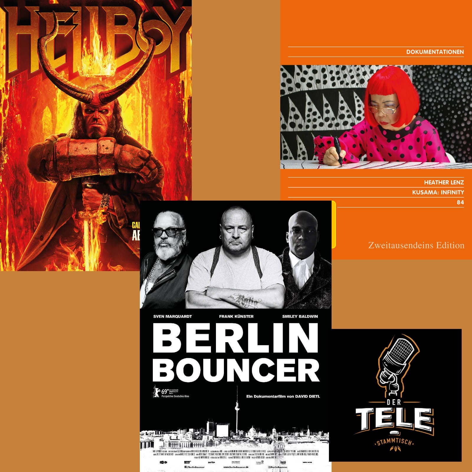 Reviews - "Hellboy - Call of Darkness", "Berlin Bouncer" und "Kusama: Infinity"
