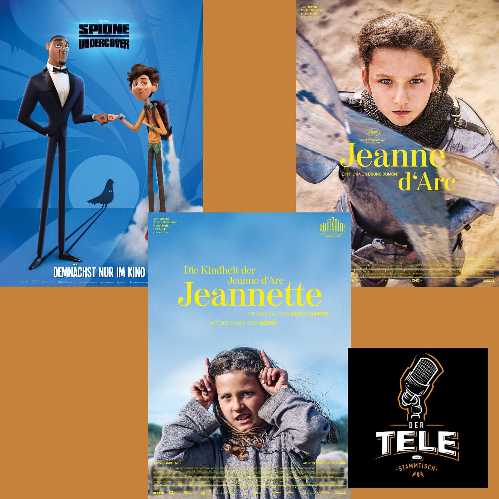 Reviews - "Spione Undercover", "Jeanne D'arc" und "Jeannette - Die Kindheit Der Jeanne D'arc"
