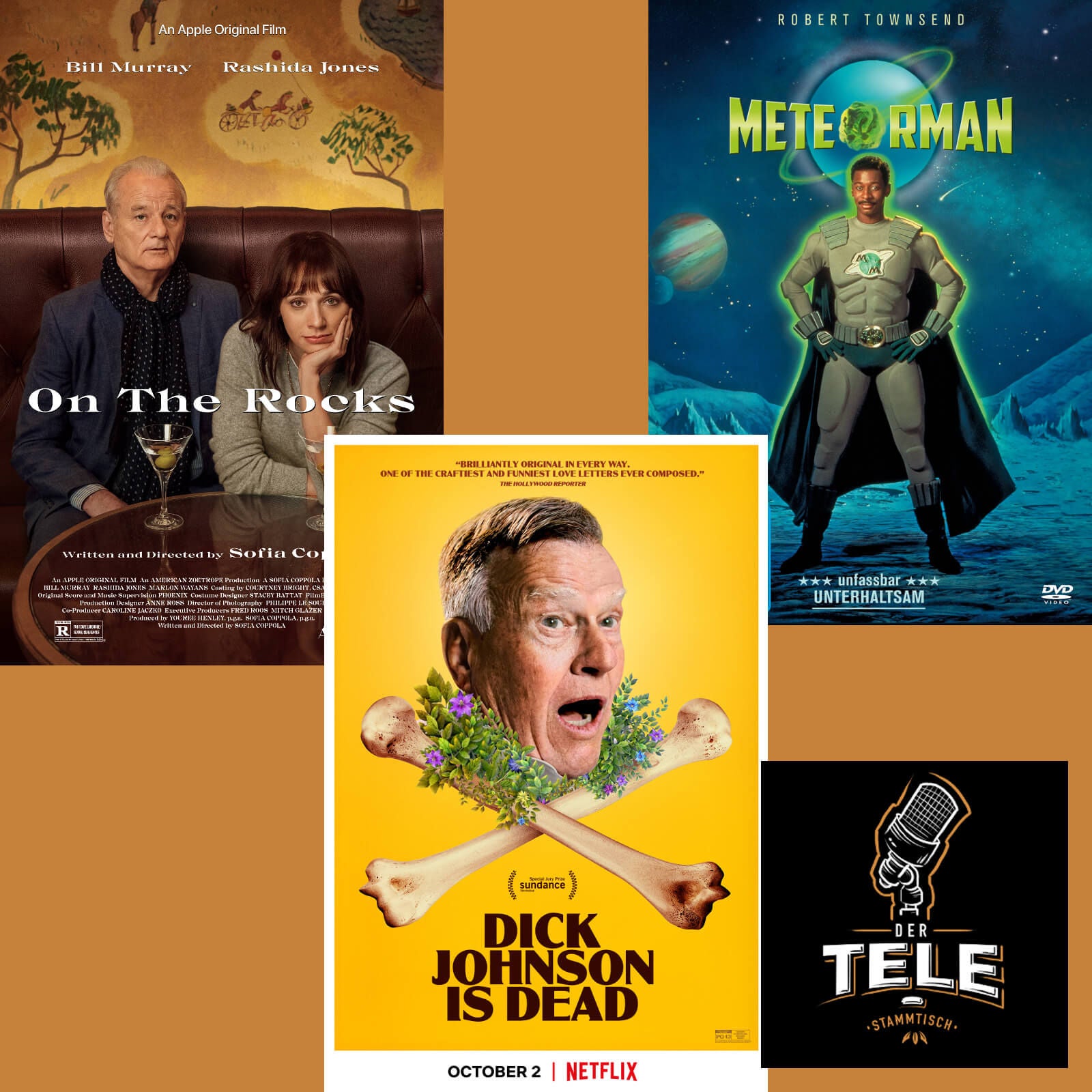 "On the Rocks", "Dick Johnson ist Tot" und "Meteor Man"