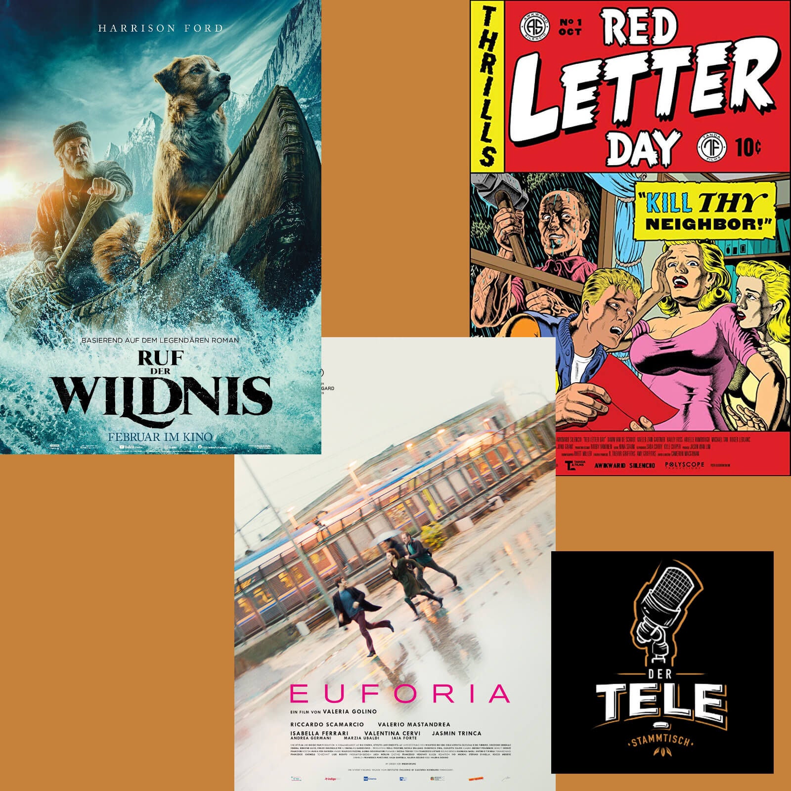 "Ruf Der Wildnis", "Euforia" und "Red Letter Day"