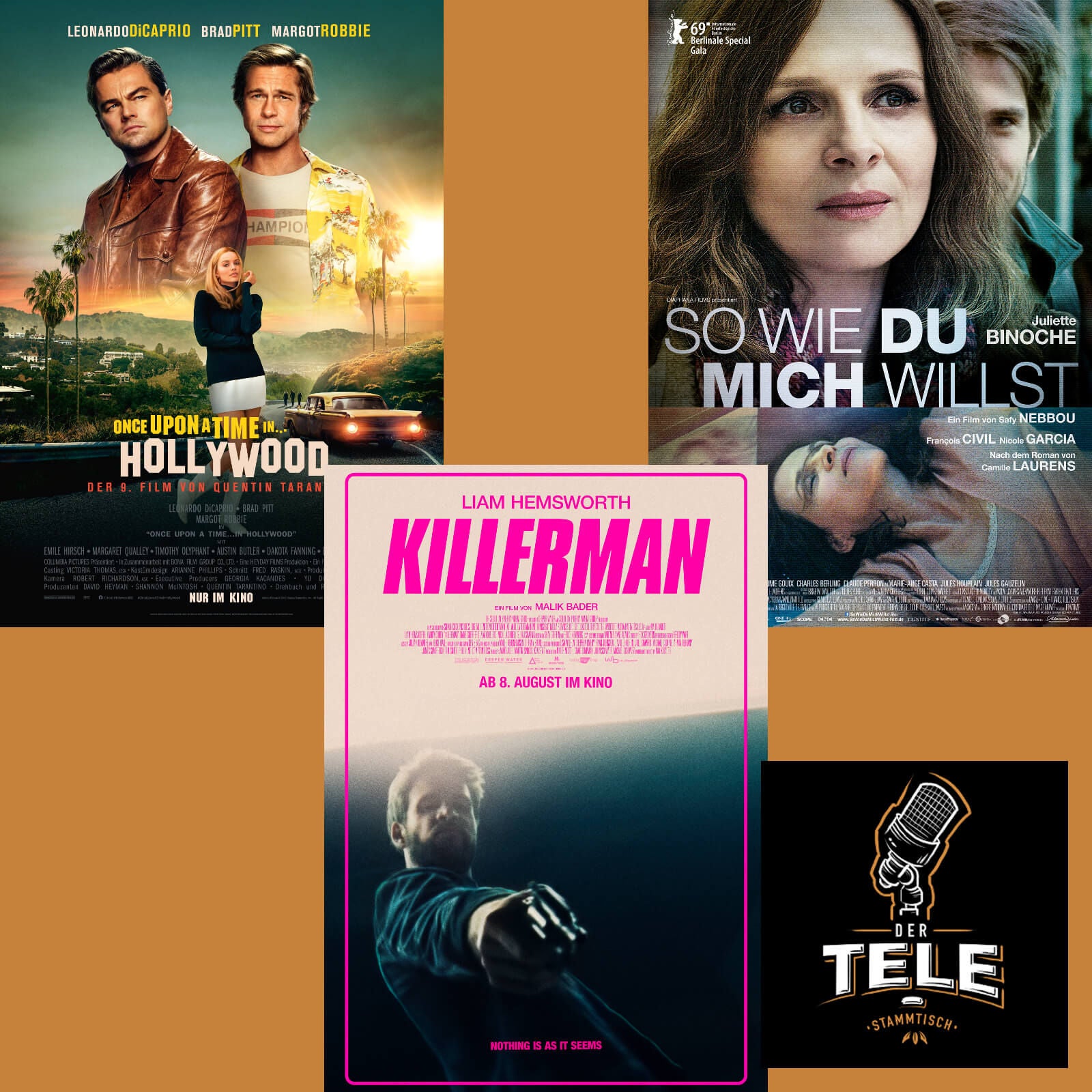 Reviews - "Once Upon A Time In Hollywood", "Killerman" und "So Wie Du Mich Willst"