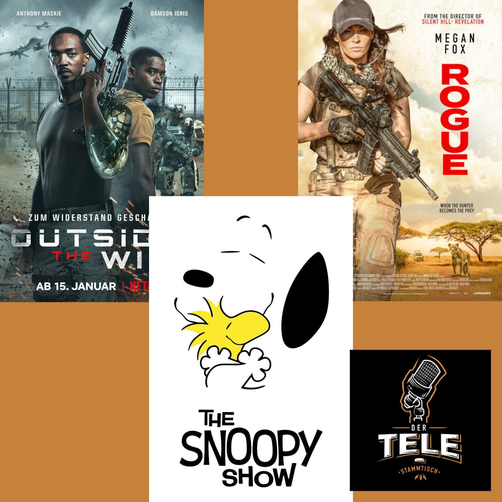 "Outside the Wire", "The Snoopy Show" und "Rogue Hunter"