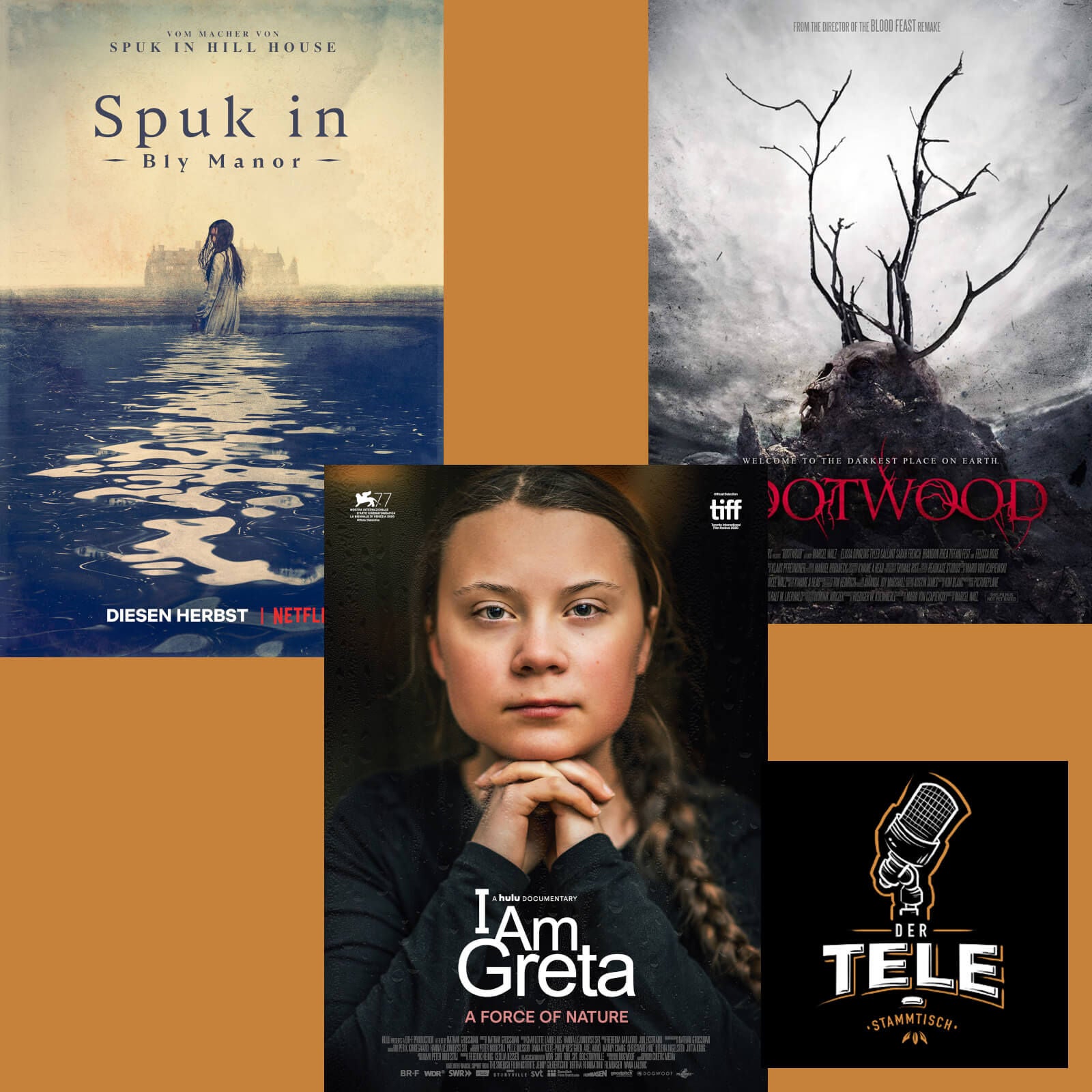 "Spuk in Bly Manor", "I Am Greta" und "Rootwood"