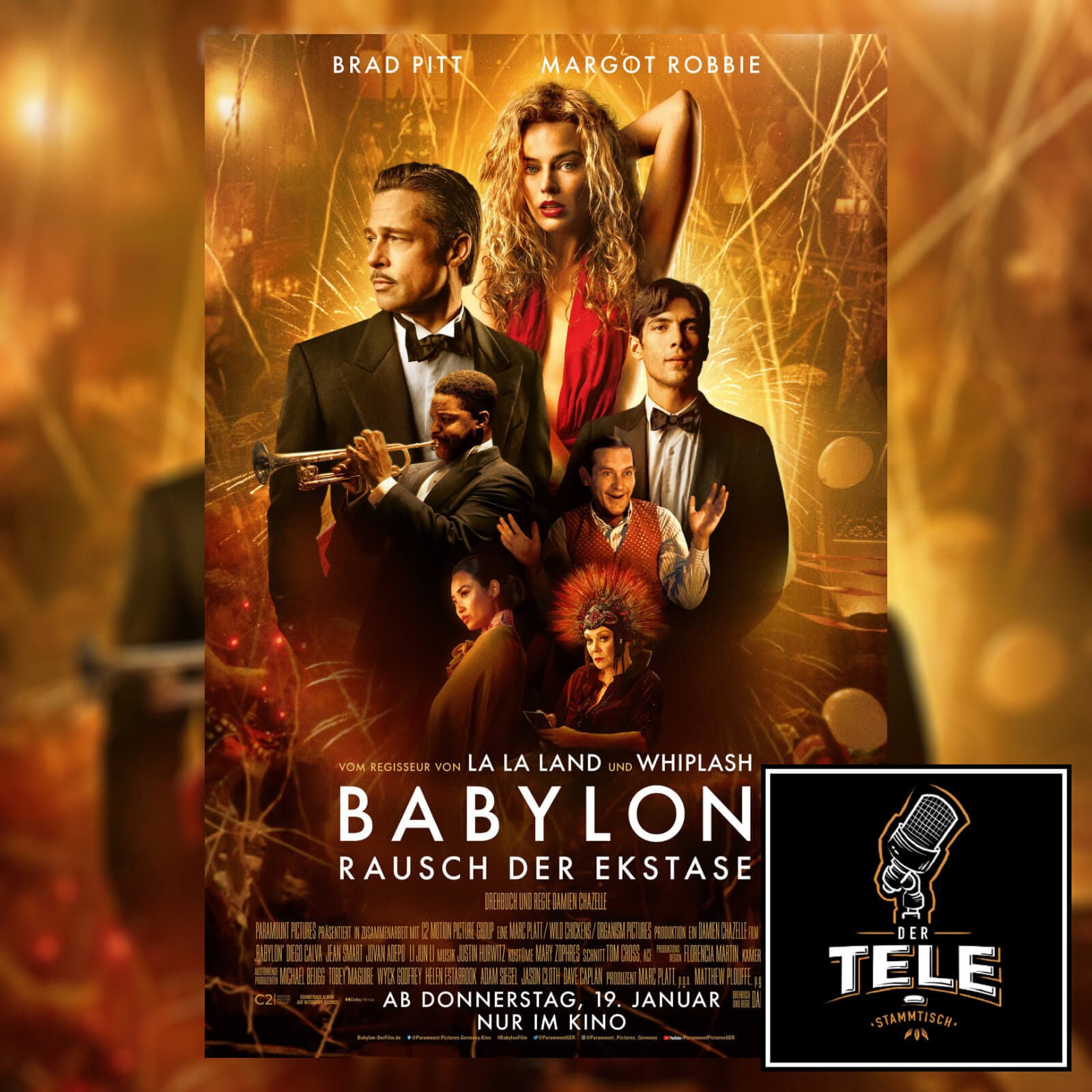 Babylon - Rausch der Ekstase - Brad Pitt und Margot Robbie im Hollywood-Exzess