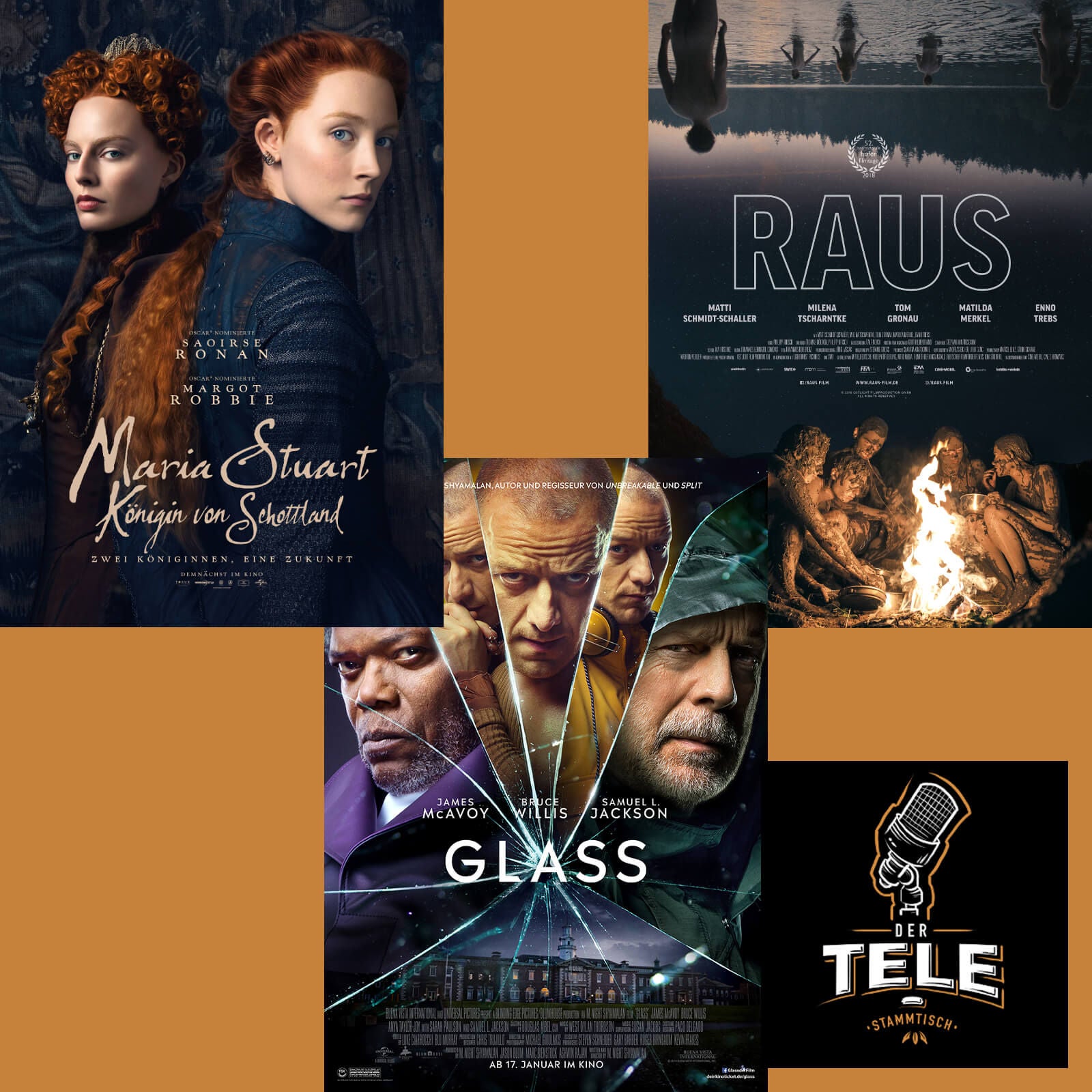 Filmkritiken - "Maria Stuart", "Unbreakable", "Glass" und "Raus"