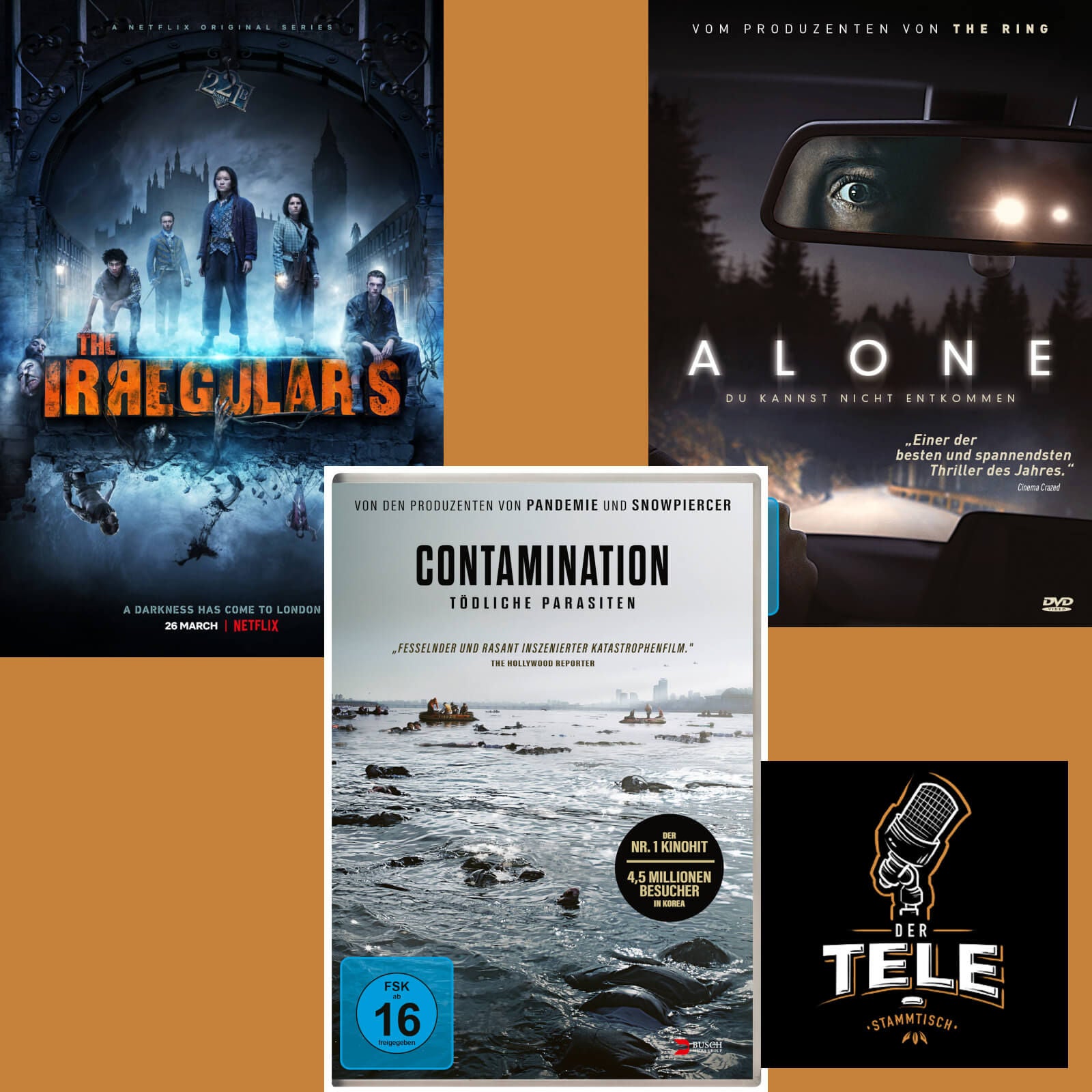 "Die Bande aus der Baker Street", "Contamination" und "Alone"