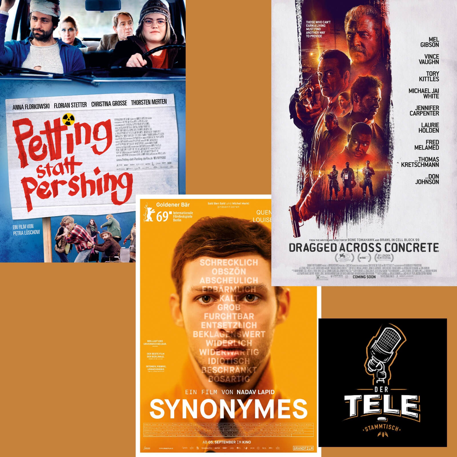 Reviews - "Petting Statt Pershing", "Synonymes" und "Dragged Across Concrete"