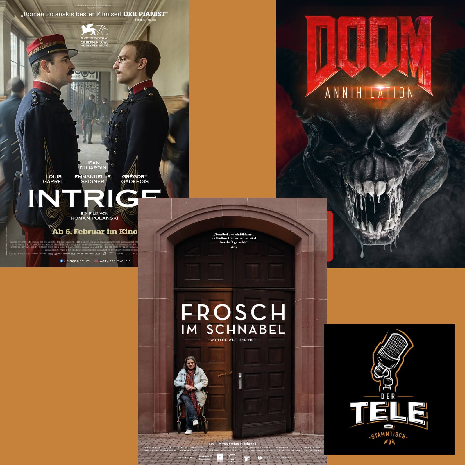 "Intrige", "Frosch Im Schnabel" und "Doom: Annihilation"