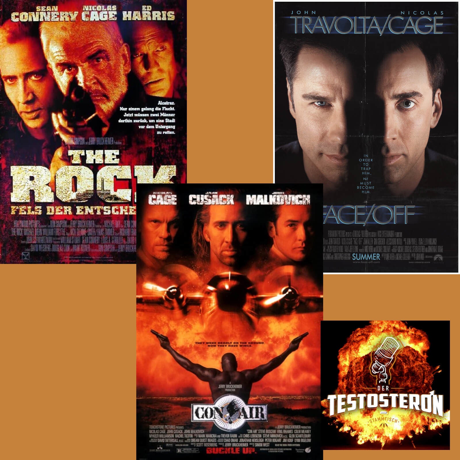 "The Rock", "Con Air" und "Face/Off" - Der Testosteron-Stammtisch zu Nicolas Cage