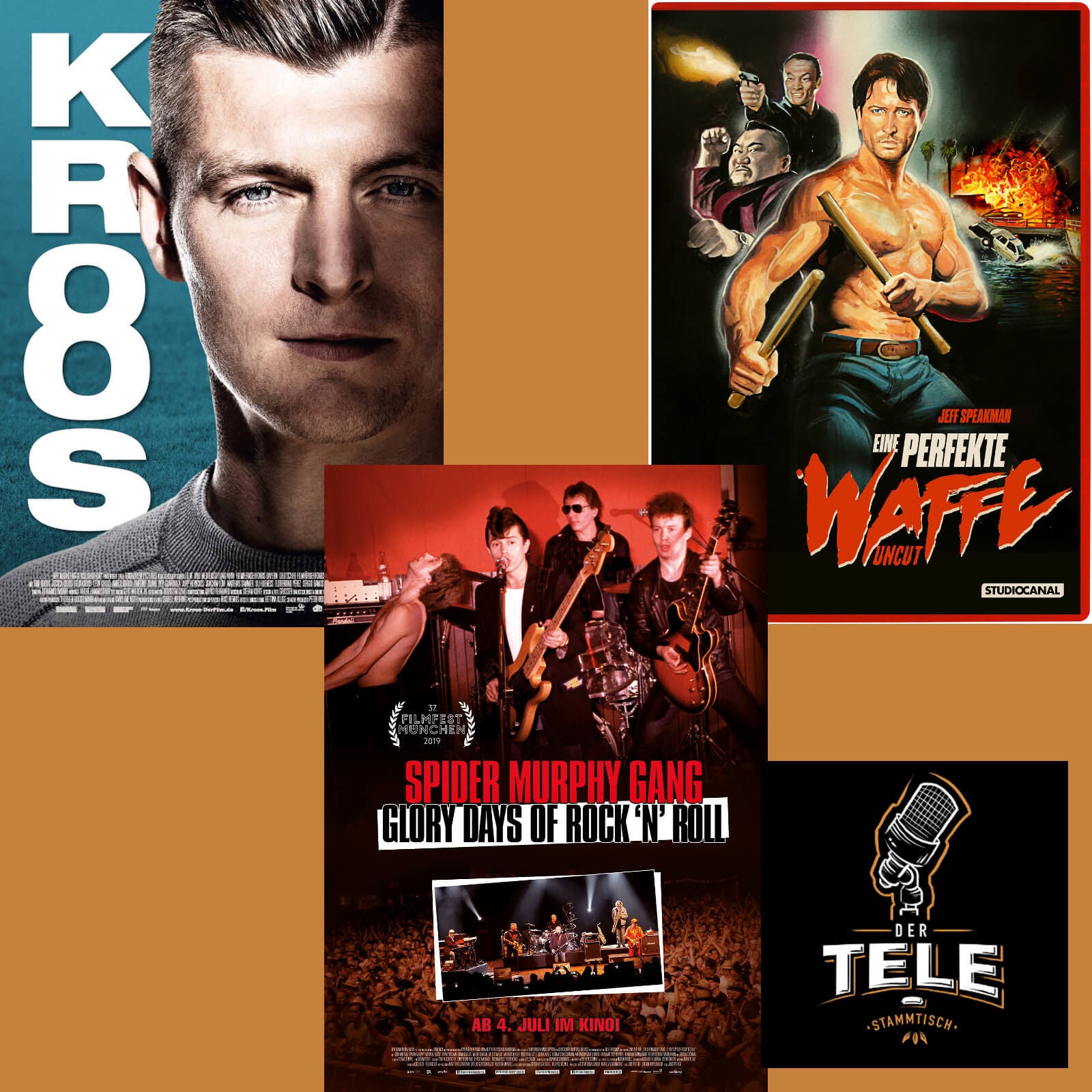 Reviews - "Toni Kroos", "Spider Murphy Gang" und "Eine Perfekte Waffe"