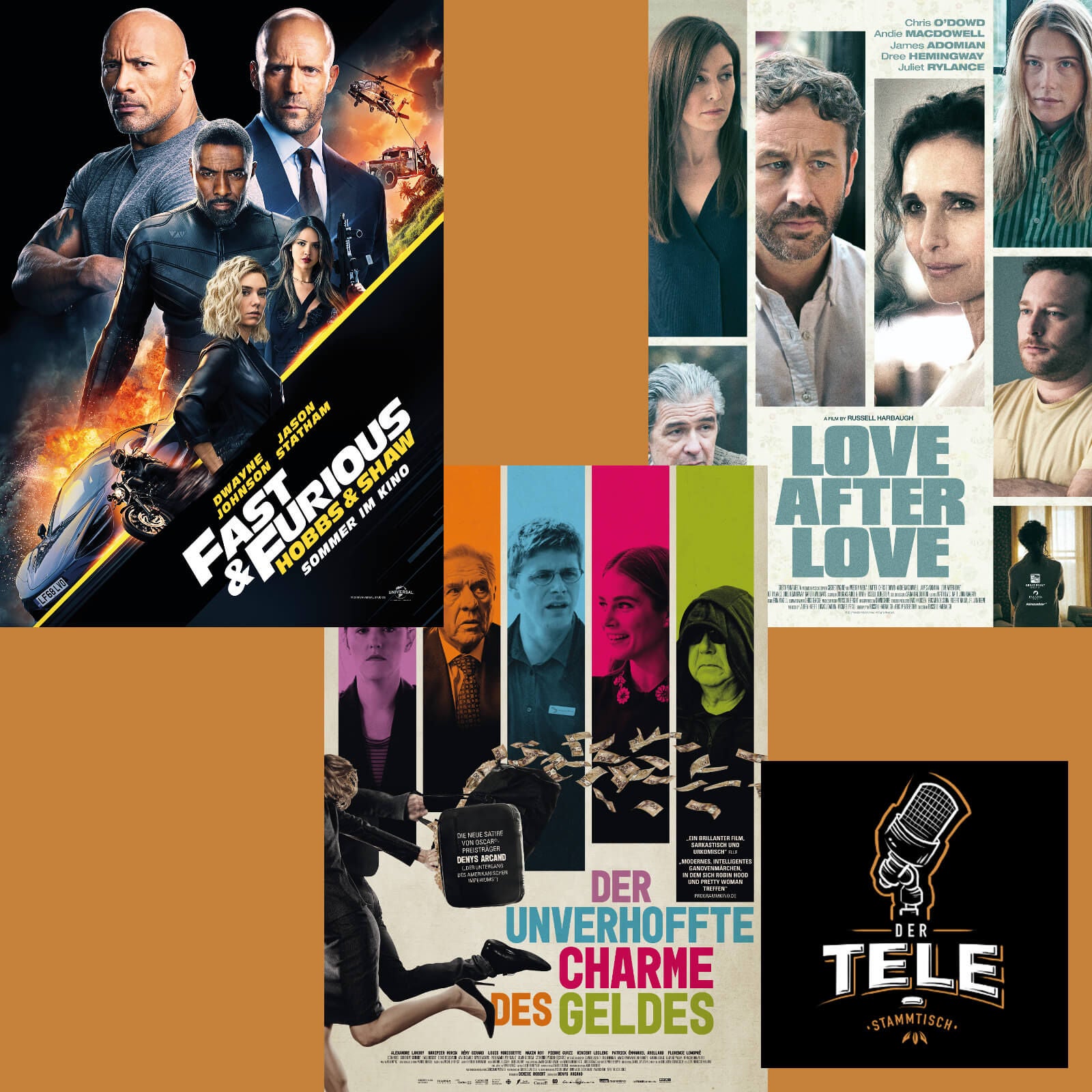 Reviews - "Fast & Furious: Hobbs & Shaw", "Der Unverhoffte Charme Des Geldes" und "Love After Love"