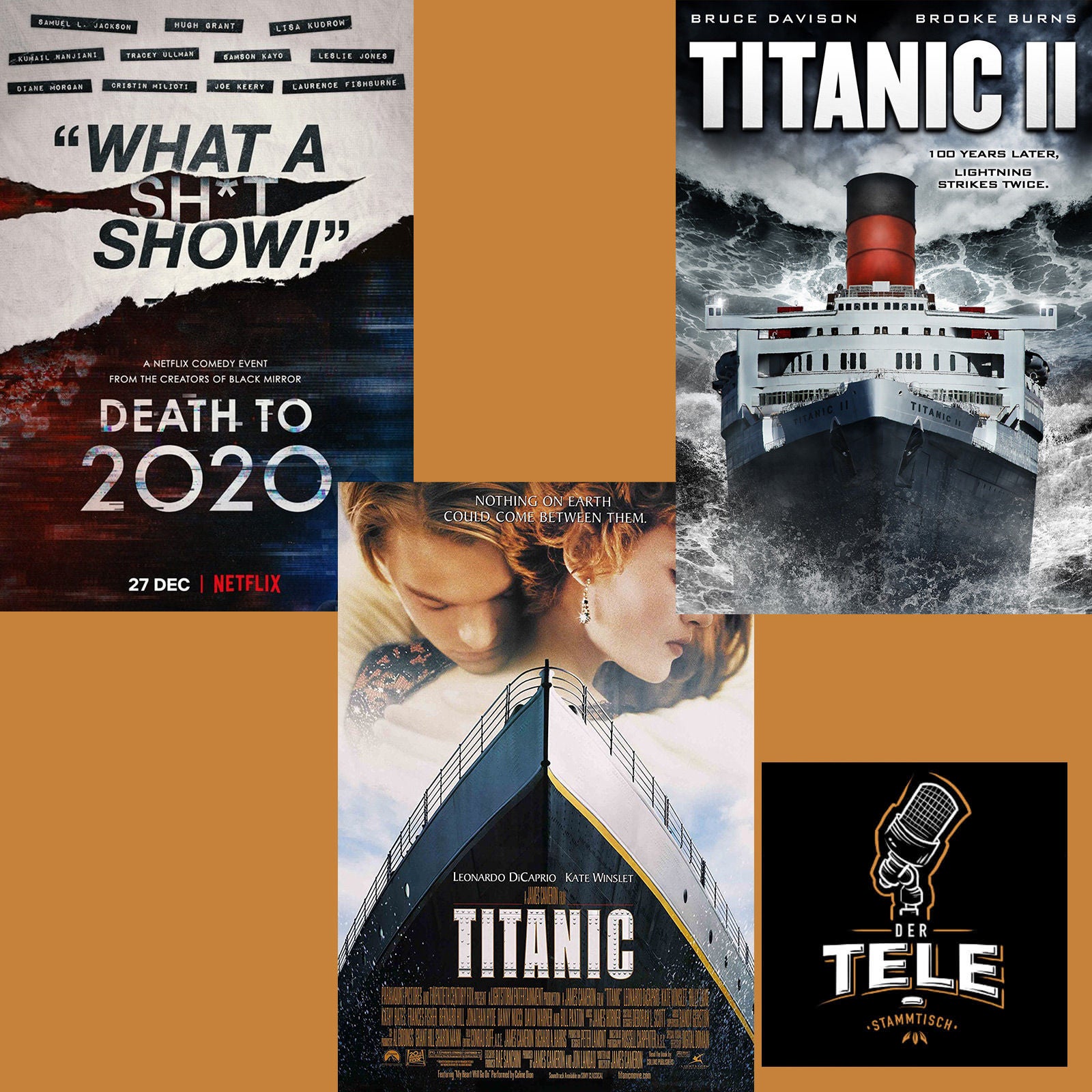 "Death to 2020 (NETFLIX)", "Titanic" und "Titanic 2"