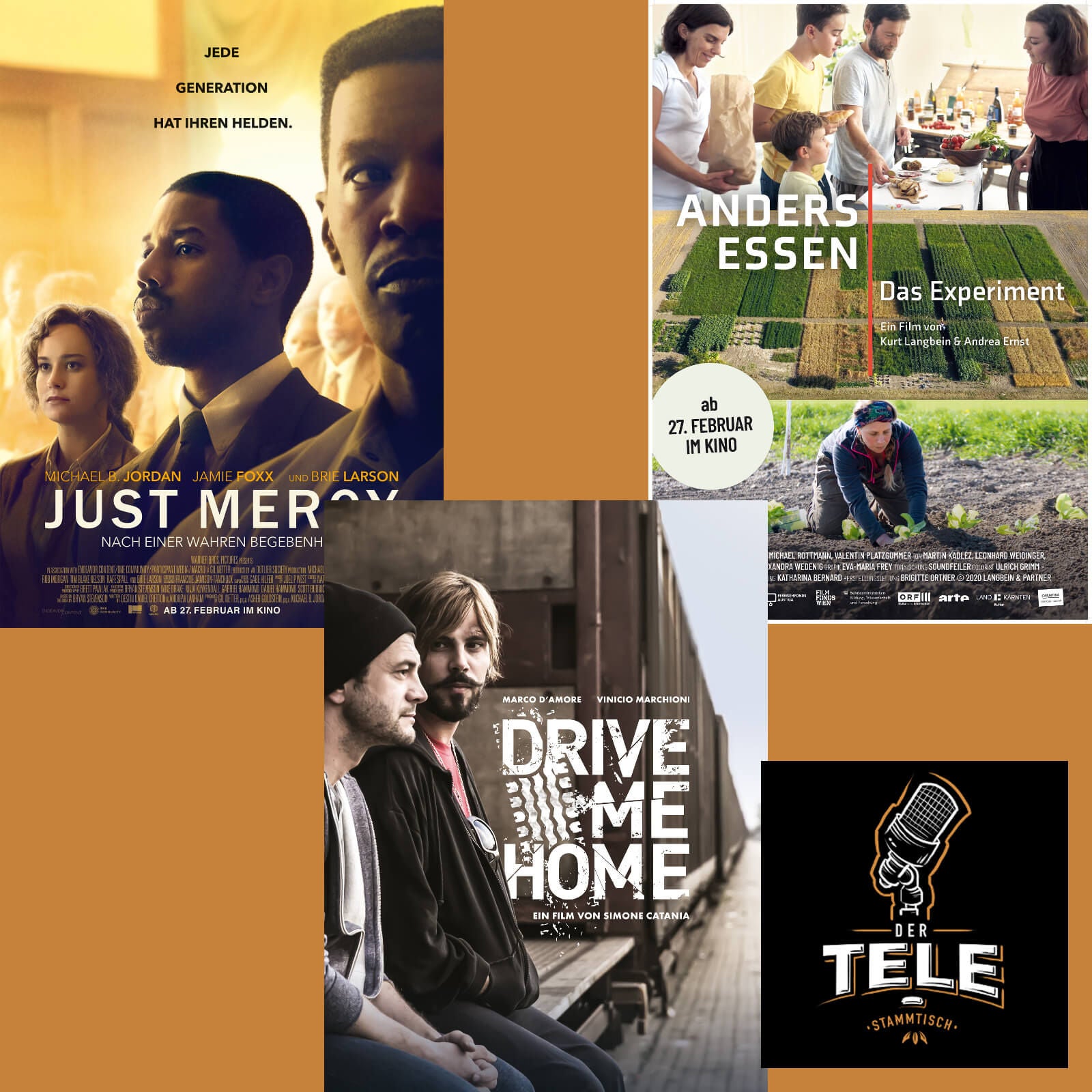 "Just Mercy", "Drive Me Home" und "Anders Essen"
