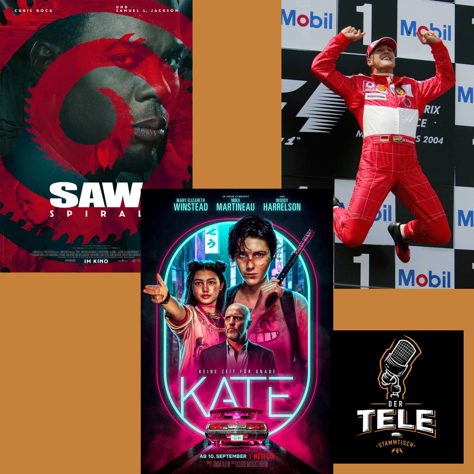 "Saw Spiral", "Kate" und "Schumacher" - Review, Kritik - Der Tele-Stammtisch