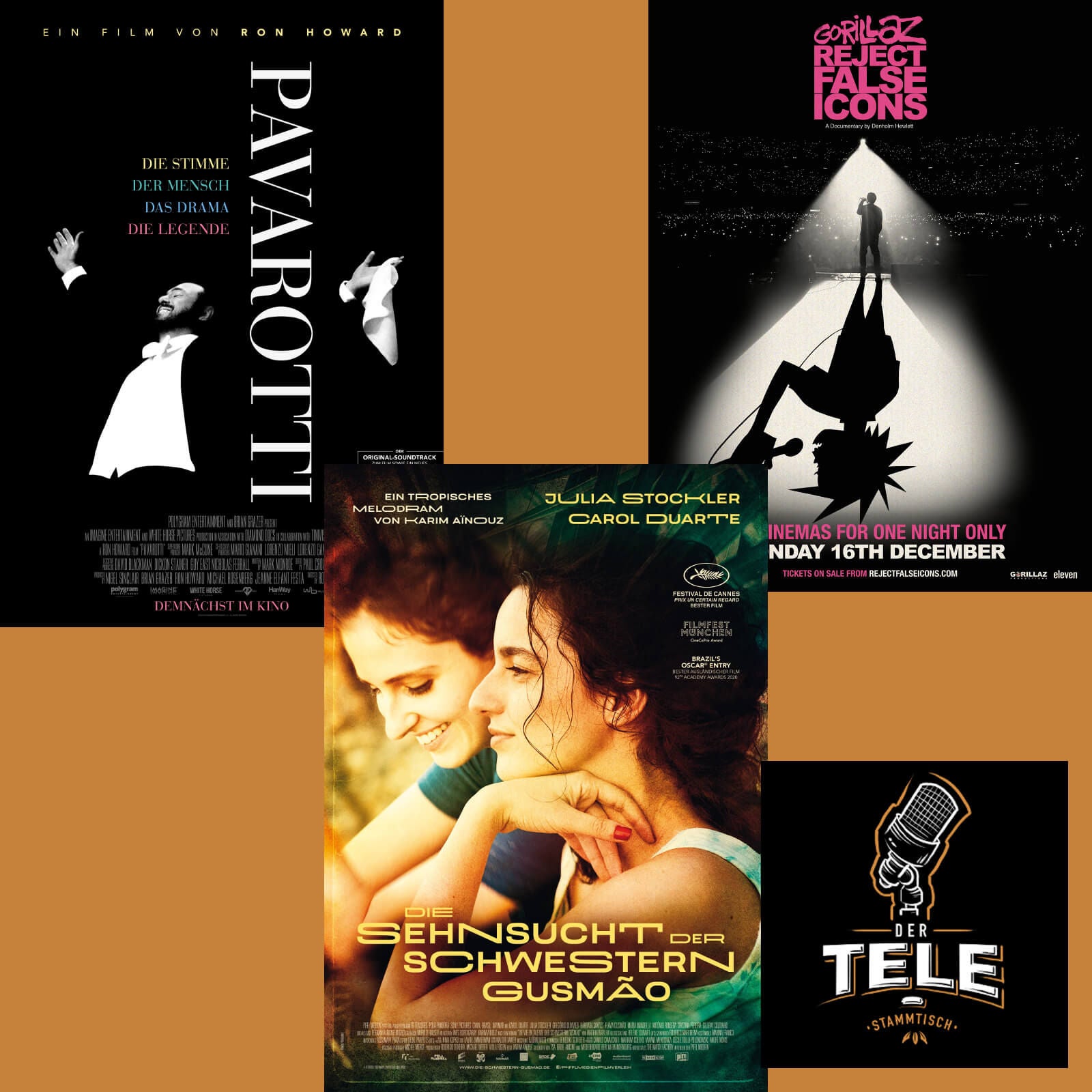 Reviews - "Pavarotti", "Die Sehnsucht Der Schwestern Gusmao" und "Gorillaz: Reject False Icons"