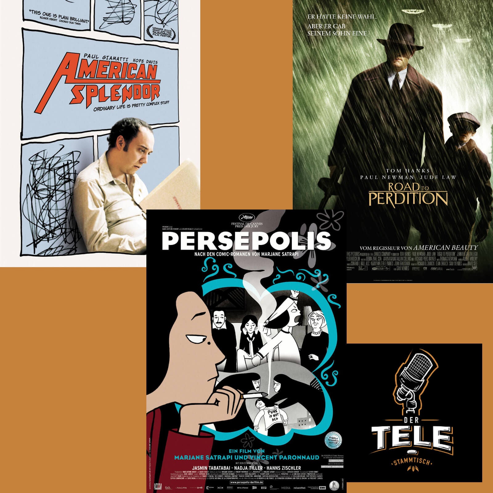 "American Splendor", "Persepolis", "Road To Perdition"