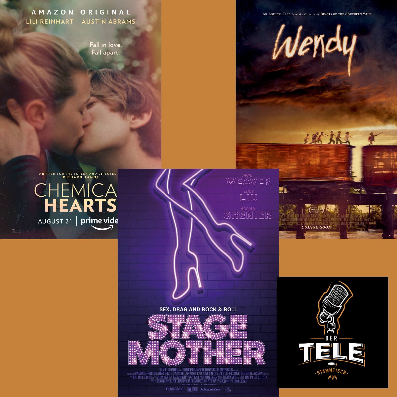 "Chemical Hearts", "Stage Mother" und "Wendy"